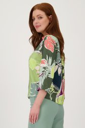 Blouse met paars-groene print van Libelle voor Dames