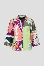 Blouse met paars-groene print van Libelle voor Dames