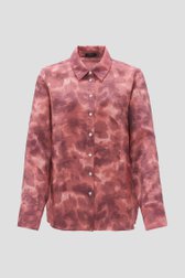 Blouse met roze aquarelprint van Opus voor Dames