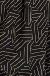Blouse noir avec motif de lignes dorées de Opus pour Femmes