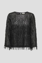Photo produit 1 de Blouse noire à franges de JDY pour Femmes