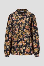 Photo produit 1 de Blouse noire à imprimé floral de Geisha pour Femmes