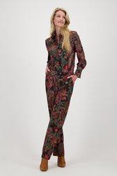 Blouse noire à imprimé paisley de Claude Arielle pour Femmes