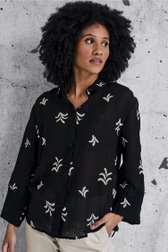 Blouse noire à motif brodé de JDY pour Femmes