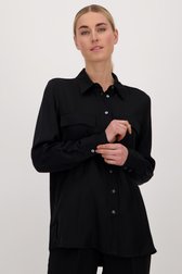 Blouse noire de Opus pour Femmes