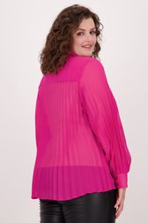 Blouse plissée rose de Fransa pour Femmes