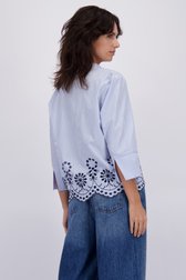 Le dos de Blouse rayée bleu et blanc de JDY pour Femmes