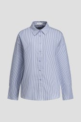 Photo produit 1 de Blouse rayée bleu et blanc de Liberty Island pour Femmes