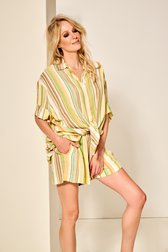 Blouse rayée en aspect lin de AC by Annelien Coorevits pour Femmes