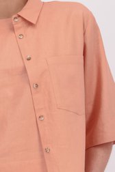 Détail de Blouse rose clair en lin de Liberty Island pour Femmes