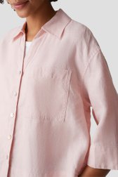 Détail de Blouse rose en lin  de Opus pour Femmes