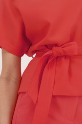 Blouse rouge avec ceinture de D'Auvry pour Femmes