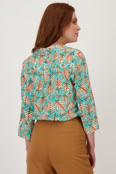Blouse turquoise à imprimé géométrique de Libelle pour Femmes