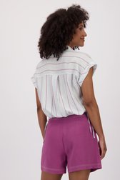 Blouse turquoise pastel à motif rayé de Louise pour Femmes