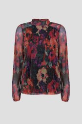Productfoto 1 van Blouse van mesh met kleurrijk bloemenmotief door Geisha voor Dames