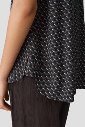 Détail de Blouse vert foncé à imprimé graphique de Opus pour Femmes