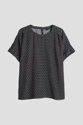 Photo produit 1 de Blouse vert foncé à imprimé graphique de Opus pour Femmes