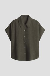 Photo produit 1 de Blouse vert foncé à texture froissée de Opus pour Femmes
