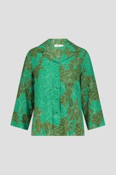 Blouse verte à imprimé feuilles de Libelle pour Femmes