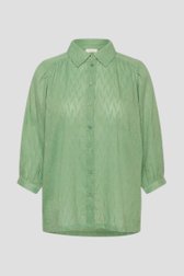 Photo produit 1 de Blouse verte à motif rayures et pois de Kaffe Curve pour Femmes
