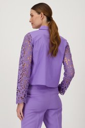 Blouse violette clair en dentelle de D'Auvry pour Femmes
