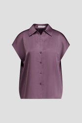 Photo produit 1 de  Blouse violette en tissu brillant de D'Auvry pour Femmes