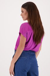 Blouse violette fine de Liberty Island pour Femmes