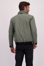 Le dos de Blouson bomber matelassé kaki  de District pour Hommes