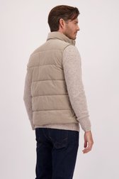 Le dos de Bodywarmer beige de Upper East pour Hommes