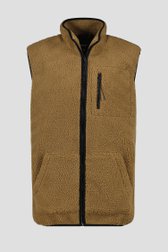 Bodywarmer en teddy marron de Jefferson pour Hommes