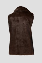 Bodywarmer marron en fausse fourrure	 de Claude Arielle pour Femmes
