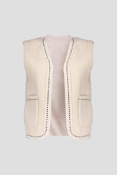 Photo produit 1 de  Bodywarmer réversible écru avec teddy de Geisha pour Femmes