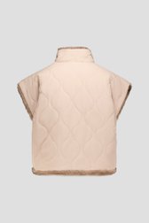 Photo produit 2 de Bodywarmer taupe en fausse fourrure – Réversible de e5 pour Femmes
