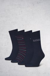 Boîte à cadeaux chaussettes bleues - 4 paires  de Tommy Hilfiger pour Hommes