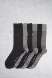 Boîte cadeau chaussettes grises/noires - 6 paires  de Tommy Hilfiger pour Hommes