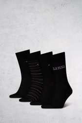 Boîte cadeau chaussettes noires - 4 paires  de Tommy Hilfiger pour Hommes