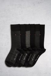 Boîte cadeau chaussettes noires - 6 paires  de Tommy Hilfiger pour Hommes