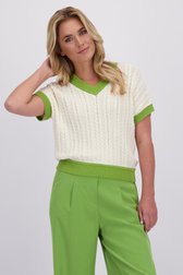 Video van Ecru top met kabelsteek door Libelle voor Dames