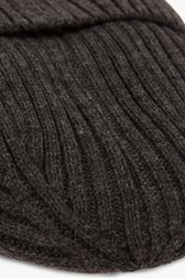 Bonnet en tricot coêtelé gris foncé de Michaelis pour Hommes