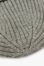 Bonnet en tricot côtelé gris clair de Michaelis pour Hommes