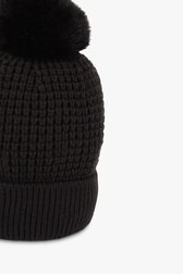 Bonnet noir avec pompon	 de Liberty Island pour Femmes