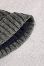 Photo produit 1 de Bonnet tricoté gris à motif torsadé de Liberty Island pour Hommes