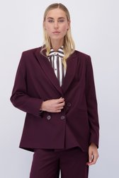 Voorkant van Bordeaux blazer  door Liberty Island voor Dames