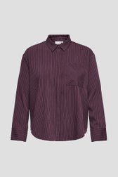 Productfoto 1 van Bordeaux blouse met gestreept motief door ONLY Carmakoma voor Dames