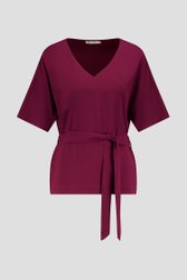 Bordeaux blouse met striklint van D'Auvry voor Dames