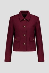 Productfoto 1 van Bordeaux bouclé vestje  door D'Auvry voor Dames