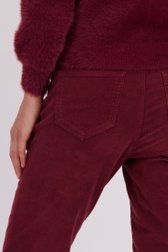 Detail van Bordeaux corduroy broek door Liberty Island voor Dames