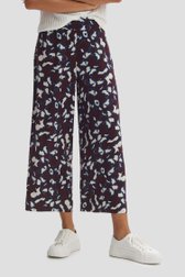 Bordeaux culotte met print - 7/8 lengte van Opus voor Dames