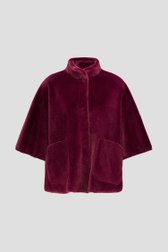 Productfoto 1 van Bordeaux faux fur jas door D'Auvry voor Dames