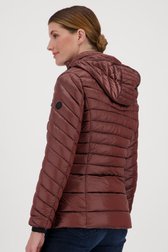 Bordeaux gewatteerde puffer jacket van Barbara Lebek voor Dames